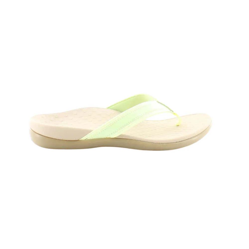 Vionic Tide Women's Sandals – Pale Lime, Orthotic Flip-Flops with Arch Support & Comfort