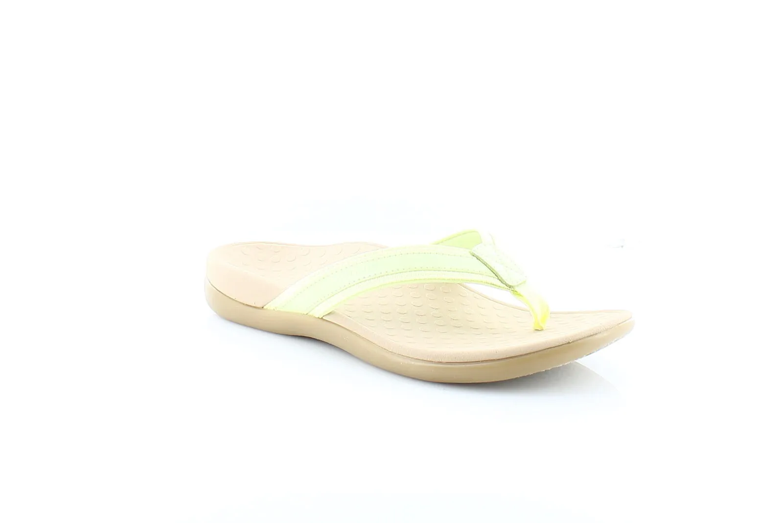 Vionic Tide Women's Sandals – Pale Lime, Orthotic Flip-Flops with Arch Support & Comfort