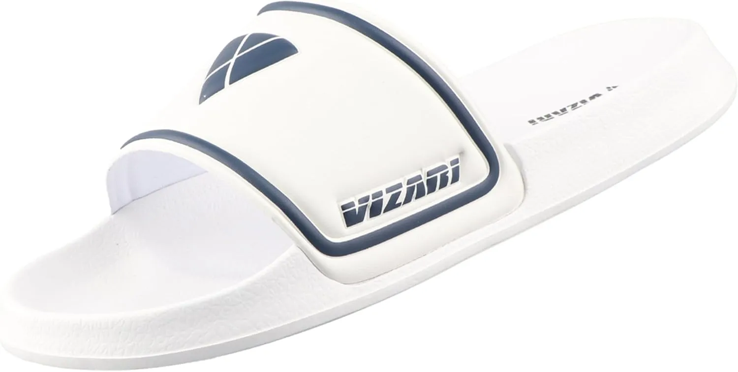 Vizari Adult Soccer Slide Sandals for Comfort and Convenience | Adult Sandals for Post-Game Recovery | Enjoy Casual Wear and Lightweight Feel with Men Flip Flops and Women Sandal