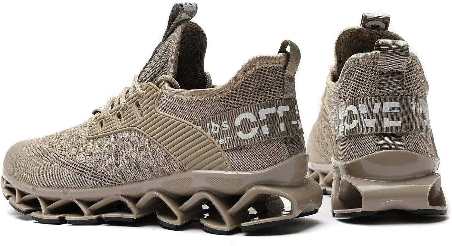 Vooncosir Men's Fashion Sneakers Breathable Mesh Running Shoes Blade Non Slip Soft Sole Casual Athletic Walking Shoes