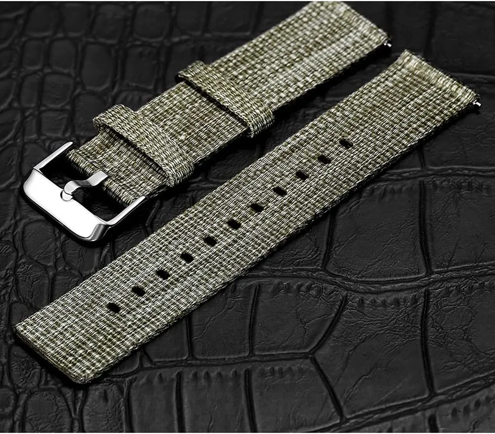 Watch Strap 22mm 20mm Nylon Watch Strap 22mm Quick Release Watchband 18mm 20mm(Blue,18mm)