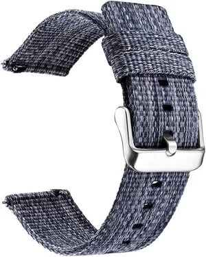 Watch Strap 22mm 20mm Nylon Watch Strap 22mm Quick Release Watchband 18mm 20mm(Blue,18mm)