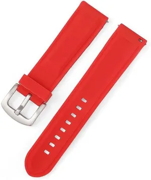 Watchband 18mm 20mm 22mm 24mm Sport Watch Strap Men Women Replecement Band Rubber Bracelet Stainless Buckle(White-Dinosaur Doodle4,20mm)