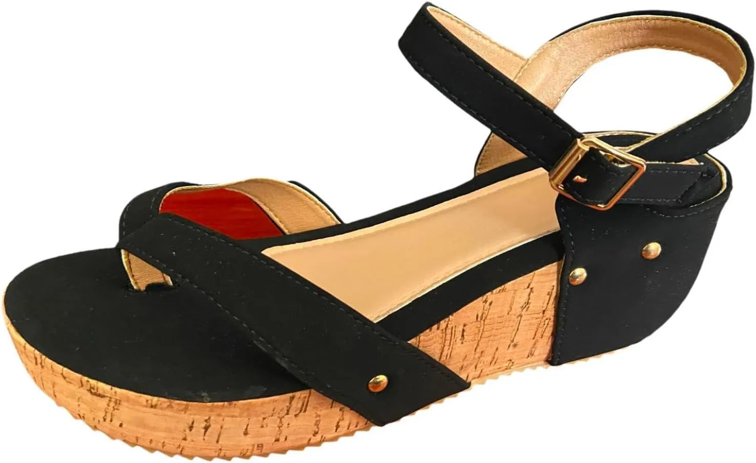 Wedge Platform Sandals For Women 2025 Clip Toe Sandals Comfortable Dressy Summer Boho Slip-On Sandals For Vacation