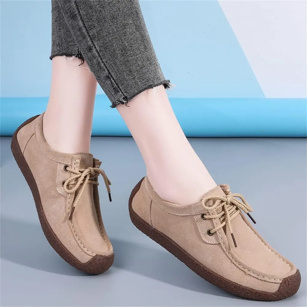 WERWAES Women’s Loafer Flats Shoes Casual Comfortable Lightweight Lace Up Moccasins Loafers Working Dreesy Non Slip on Shoes Womens