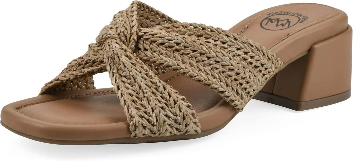 WHITE MOUNTAIN Women's Mills X-Strap Heel