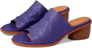 Women Chunky Block Heel Mules Open Toe Slip On Mule Sandals Stacked Heels Mule Shoes Pleated Matte 2 inch Mule Heels Slide Shoes Casual Walking Outdoor Heeled Mules Retro 4-11 M US