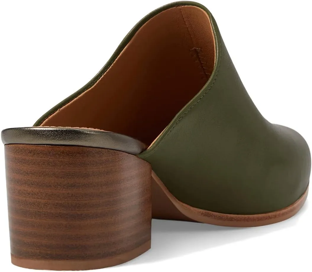 Women Chunky Block Heel Mules Pointed Closed Toe Suede Mule Sandals Slip-On Stacked Heels Booties Backless 2" Heeled Slide Shoes Comfort Fashion Casual Office Homecoming Retro 4-11 M US