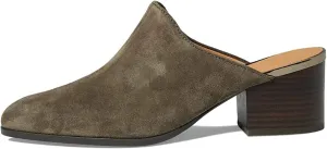 Women Chunky Block Heel Mules Pointed Closed Toe Suede Mule Sandals Slip-On Stacked Heels Booties Backless 2" Heeled Slide Shoes Comfort Fashion Casual Office Homecoming Retro 4-11 M US