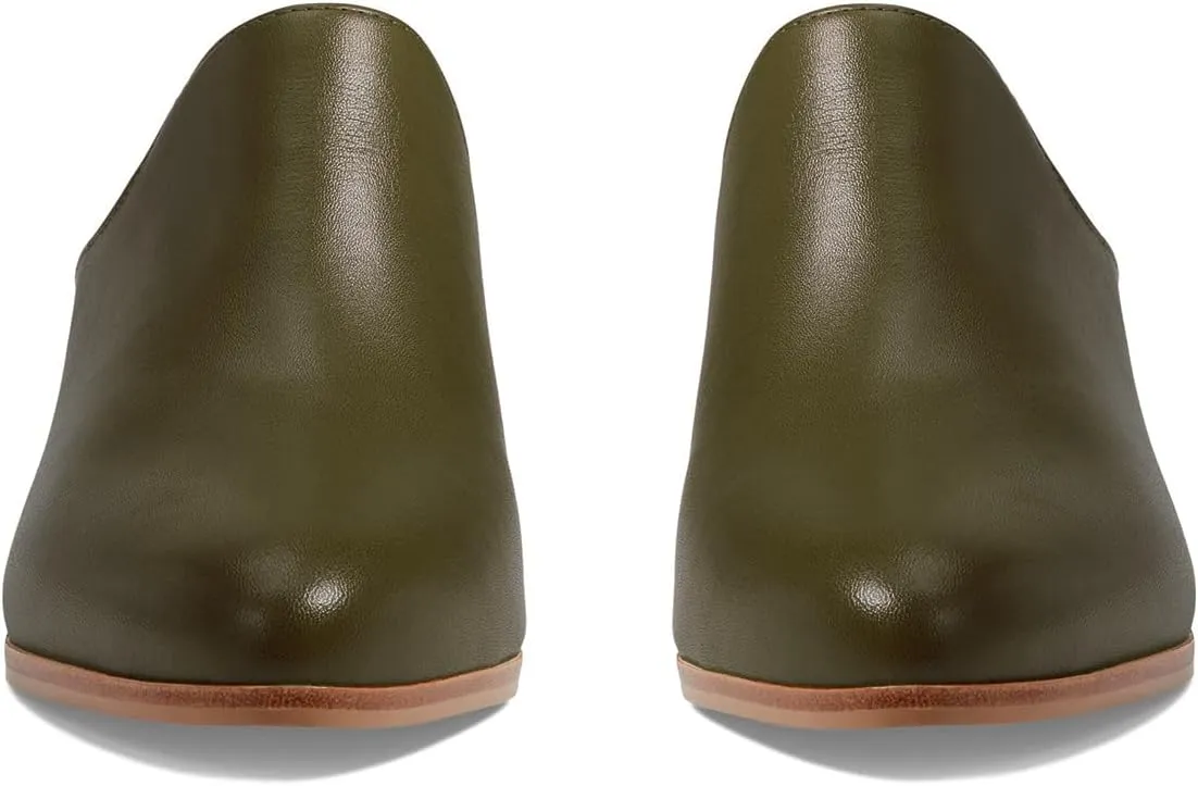 Women Chunky Block Heel Mules Pointed Closed Toe Suede Mule Sandals Slip-On Stacked Heels Booties Backless 2" Heeled Slide Shoes Comfort Fashion Casual Office Homecoming Retro 4-11 M US