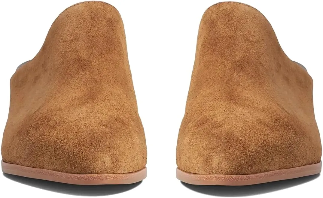 Women Chunky Block Heel Mules Pointed Closed Toe Suede Mule Sandals Slip-On Stacked Heels Booties Backless 2" Heeled Slide Shoes Comfort Fashion Casual Office Homecoming Retro 4-11 M US
