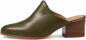 Women Chunky Block Heel Mules Pointed Closed Toe Suede Mule Sandals Slip-On Stacked Heels Booties Backless 2" Heeled Slide Shoes Comfort Fashion Casual Office Homecoming Retro 4-11 M US