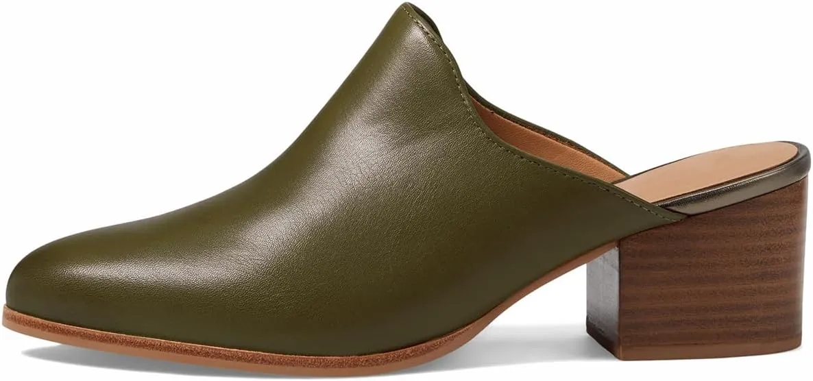 Women Chunky Block Heel Mules Pointed Closed Toe Suede Mule Sandals Slip-On Stacked Heels Booties Backless 2" Heeled Slide Shoes Comfort Fashion Casual Office Homecoming Retro 4-11 M US