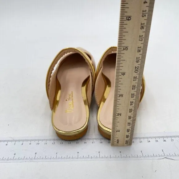 Women Comfortable Closed Pointed Toe Flat Mule Strappy Slip On Sandal Backless