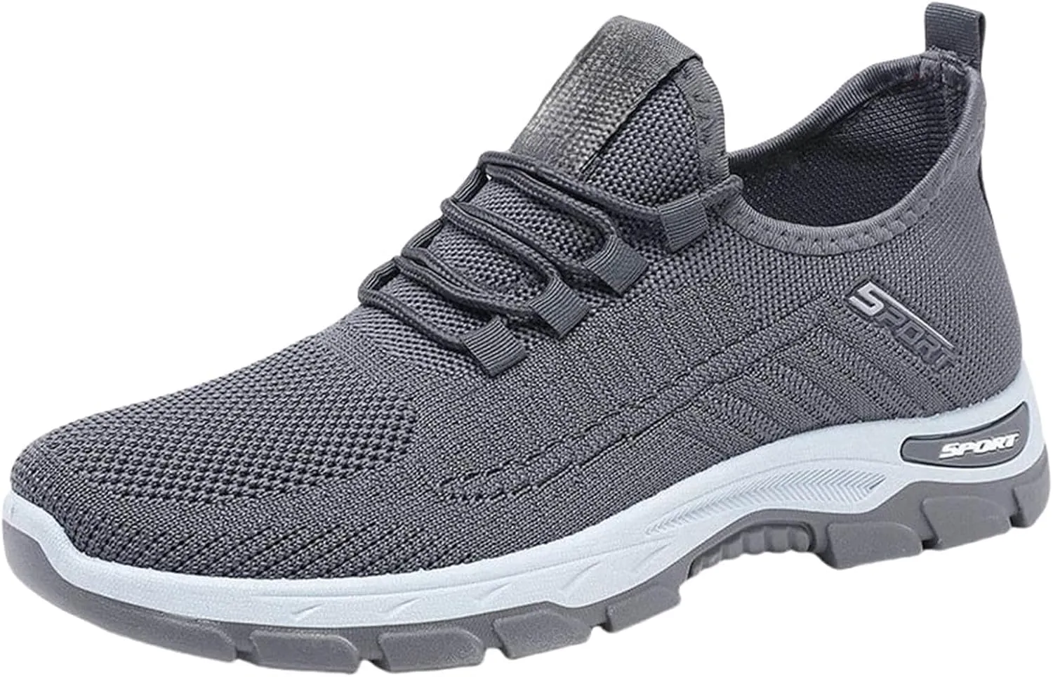 Women Men Slip On Walking Running Shoes Casual Breathable Walking Shoes Sport Athletic Sneakers Gym Tennis Slip On Comfortable Lightweight Shoe Non Slip Work Sport Athletic Trainer with Arch Support