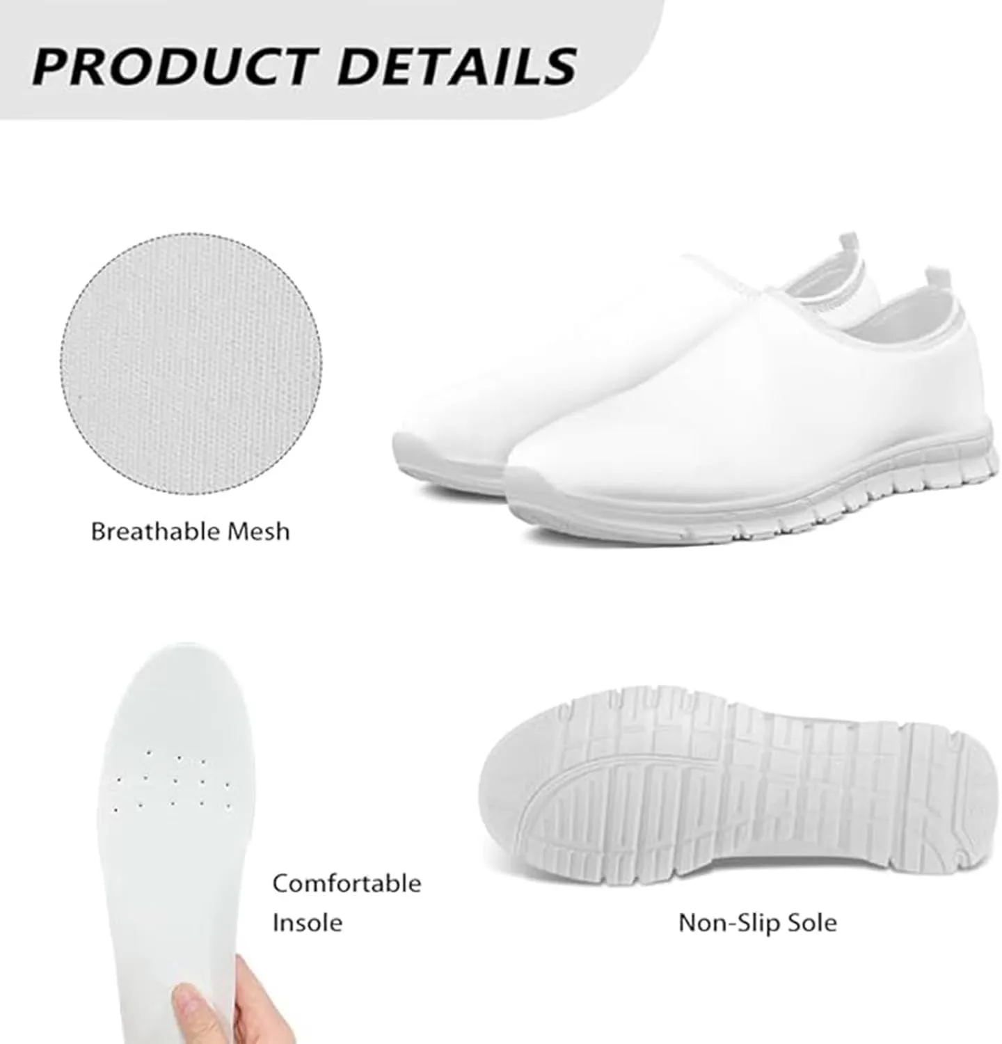 Women Sneakers Casual Tennis Shoes Comfortable Walking Shoes Slip on Loafers