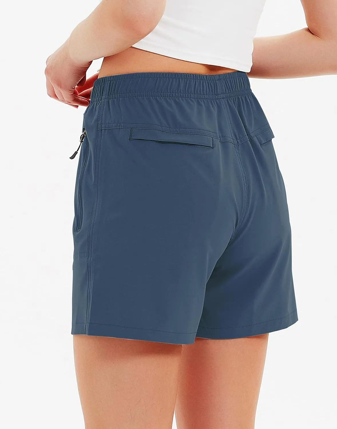 Women's 5" 7" Hiking Cargo Shorts Quick Dry Lightweight Athletic Outdoor Shorts for Workout with Zipper Pockets