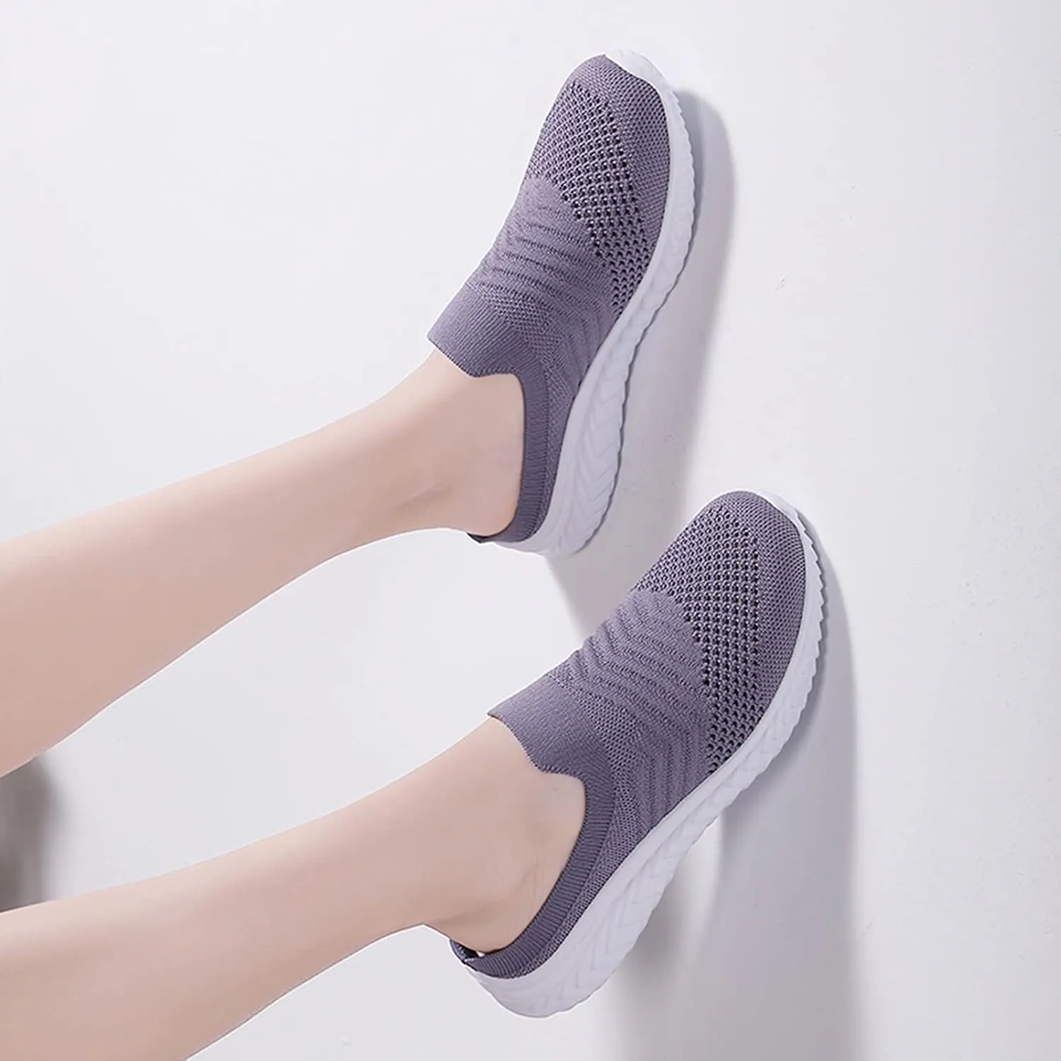 Women's Backless Slip on Mesh Sneakers Shoes Mens Running Shoes Walking Women's Casual Shoes Black Platform Sneaker Tennis Shoe Loafers Casual Slip On