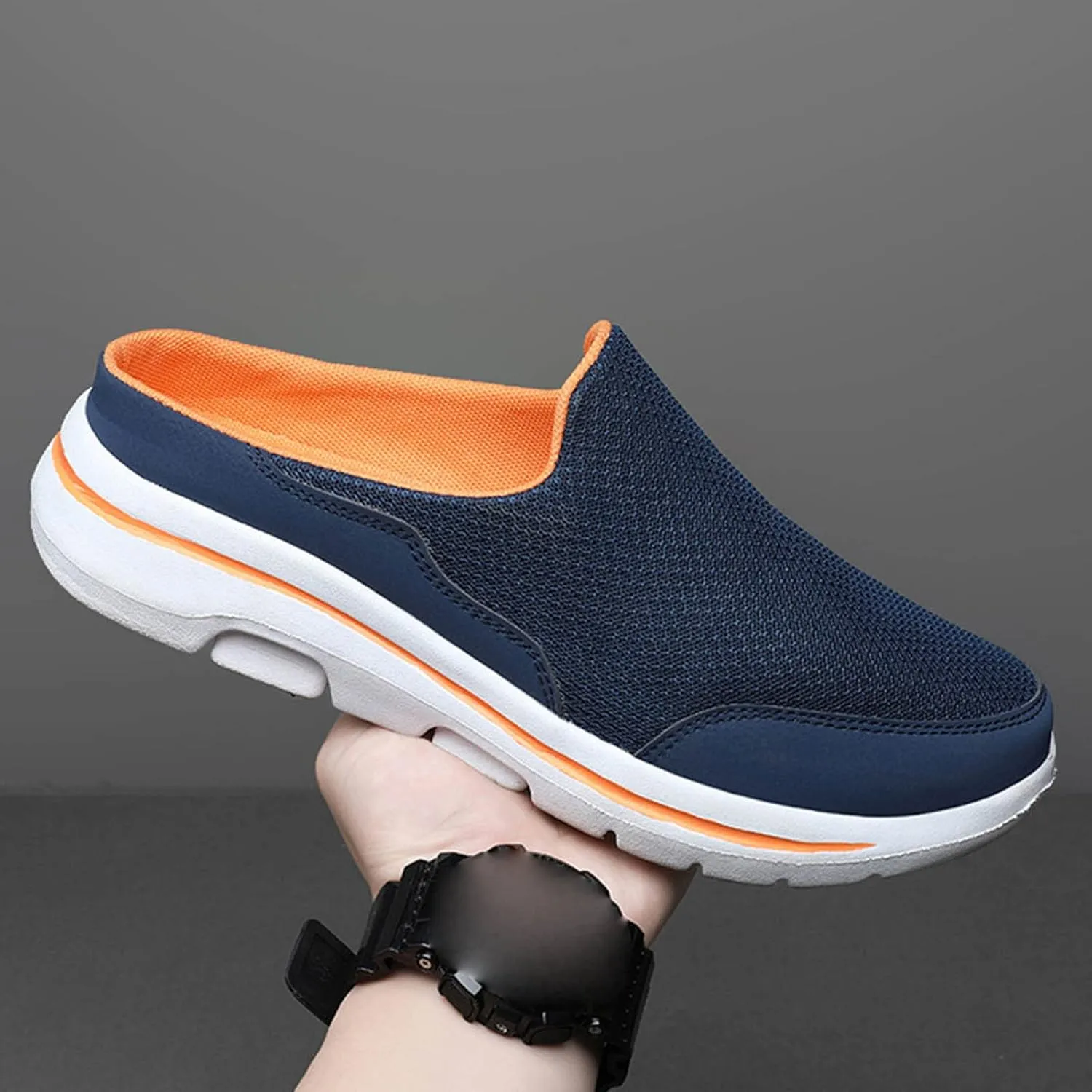 Women's Backless Slip on Mesh Sneakers Shoes Slip On Shoes Women Comfortable Women Casual Shoes Women's Fashion Sneakers Waterproof Tennis Shoe Loafers Dress Shoe
