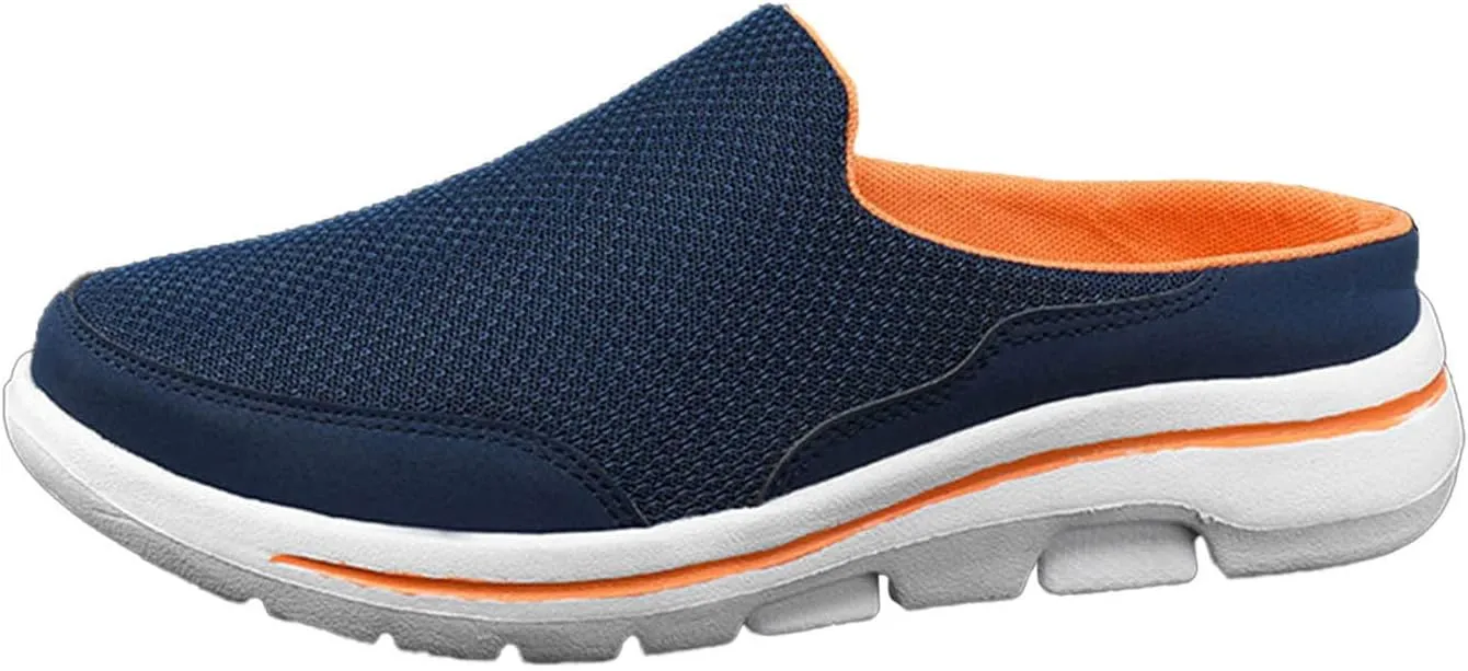 Women's Backless Slip on Mesh Sneakers Shoes Slip On Shoes Women Comfortable Women Casual Shoes Women's Fashion Sneakers Waterproof Tennis Shoe Loafers Dress Shoe