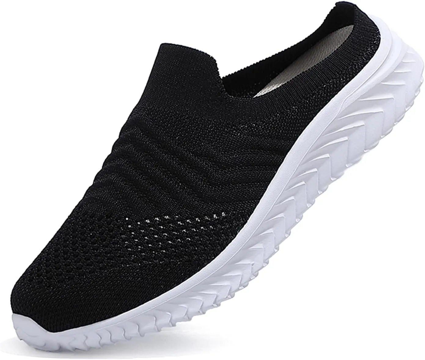 Women's Backless Slip on Mesh Sneakers Shoes Walking Shoes Women Slip On Black Casual Shoes White Platform Sneakers Steel Toe Tennis Shoe Loafers Casual Slip On