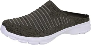 Womens Backless Sneakers Mesh Slip-on Mule Shoes Tennis Shoes Womens High Top Casual Shoes Women Shoes Sneakers Slip On Tennis Shoe Loafers Casual Slip On