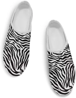 Women's Backless Walking Sneakers Slip-on Mule Shoes Closed Toe Slippers Lightweight Anti Skid Footwear
