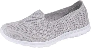 Womens Casual Shoes Lightweight Work Shoes Low Top Flat Soled Walking Shoes Barefoot Minimalist Elderly Shoes