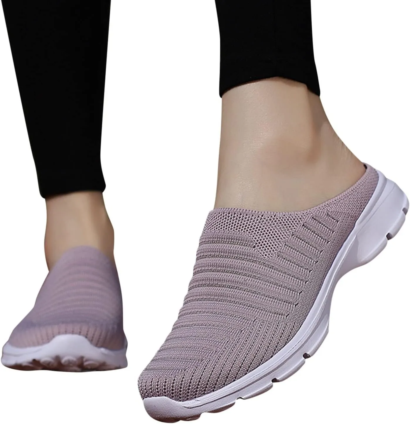 Women's Casual Slip on Half Shoes Breathable Running Shoes for Men Boots Women Casual Shoes Men Shoes Sneakers Black Tennis Shoe Trainers Shoe