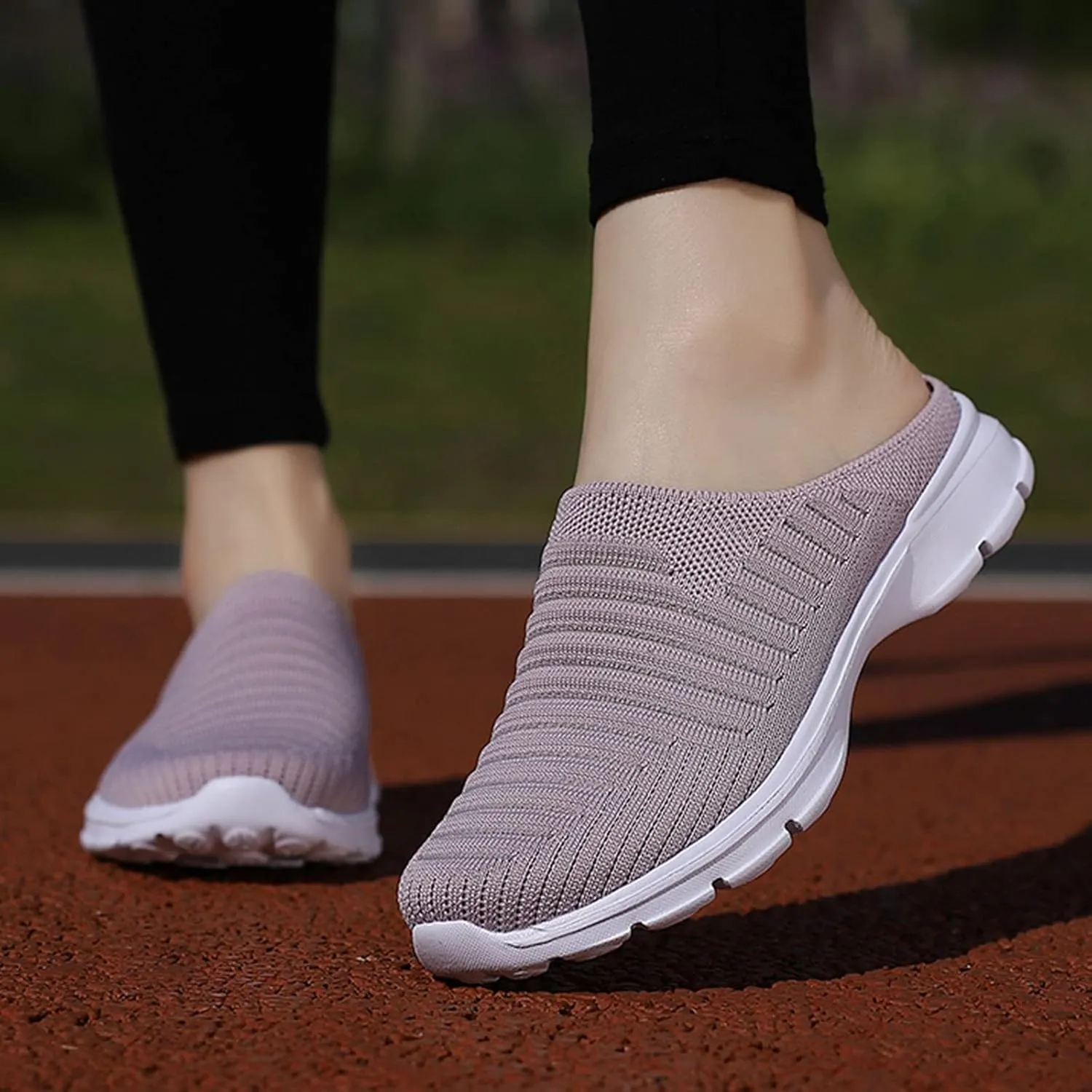Women's Casual Slip on Half Shoes Breathable Running Shoes for Men Boots Women Casual Shoes Men Shoes Sneakers Black Tennis Shoe Trainers Shoe