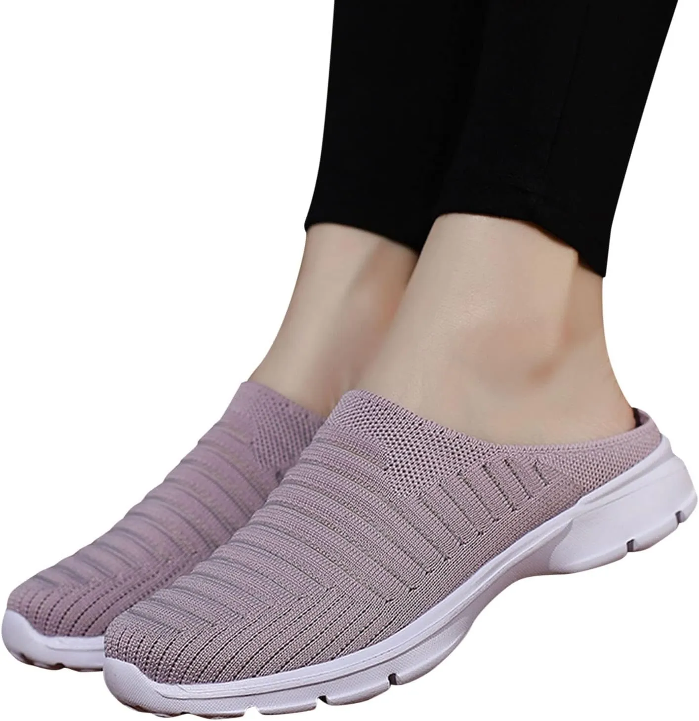 Women's Casual Slip on Half Shoes Breathable Running Shoes for Men Boots Women Casual Shoes Men Shoes Sneakers Black Tennis Shoe Trainers Shoe