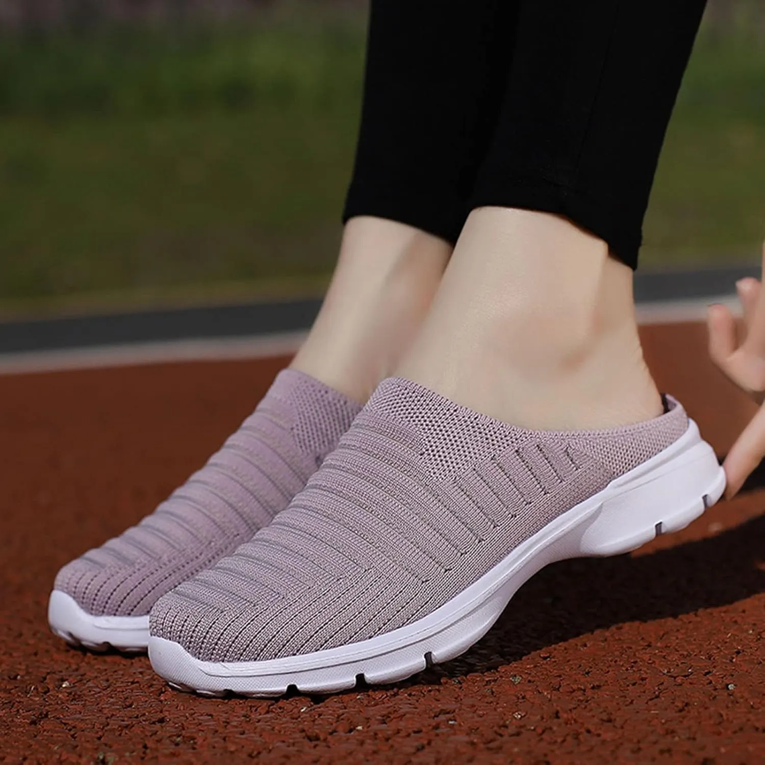 Women's Casual Slip on Half Shoes Breathable Running Shoes for Men Boots Women Casual Shoes Men Shoes Sneakers Black Tennis Shoe Trainers Shoe