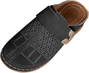 Womens Closed Toe Mules Plus Size Hollow Out Slides Sandals Summer Lightweight Slip on Sandals Casual Fashion Orthopedic Walking Shoes Comfortable Breathable Clogs with Arch Support