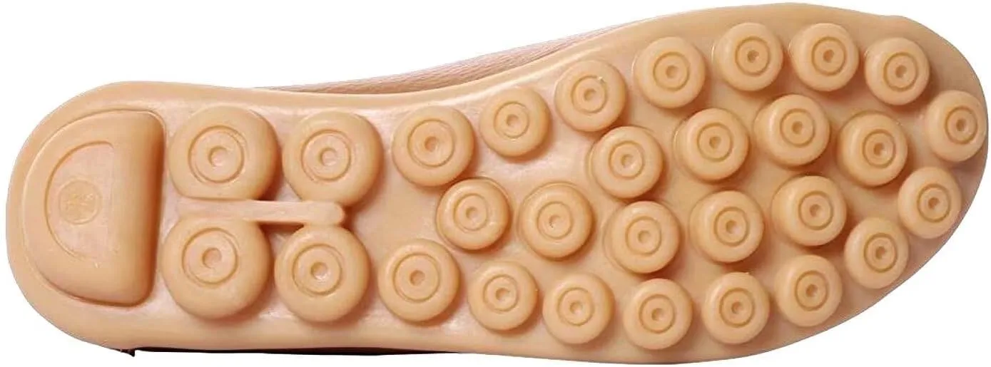 Women's Cowhide Leather Loafers Flats Sandals Slip-On