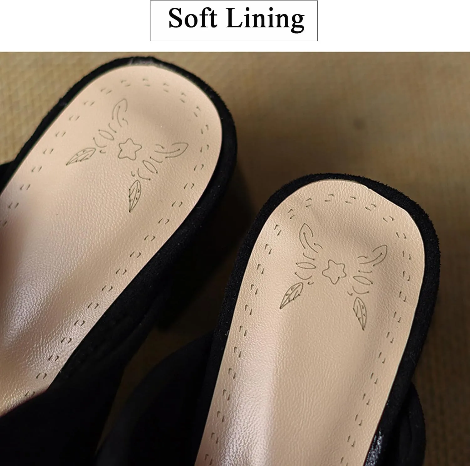Women'S Elegant Suede Chunky Block Heel Mule Sandals closed Pointed Toe Slip On Comfy Soft backless Pumps Shoes For Sexy Cute Party Wedding Shoes