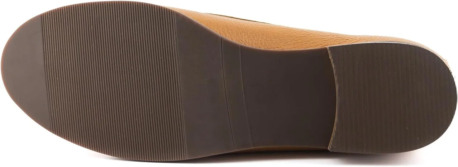 Womens Genuine Leather Comfort Slip on Penny Loafers