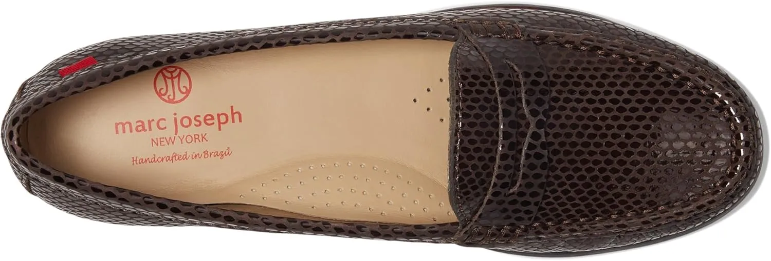 Womens Genuine Leather Comfort Slip on Penny Loafers