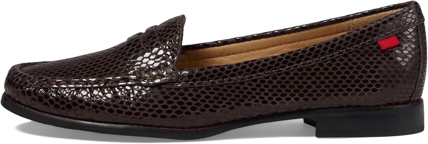 Womens Genuine Leather Comfort Slip on Penny Loafers