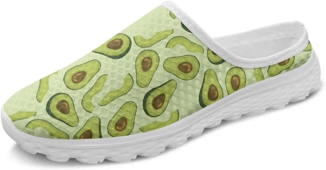 Women's Half Shoes Mules Slip On Sneakers Fashion Comfortable Casual Slippers Walking Vacation Shoes