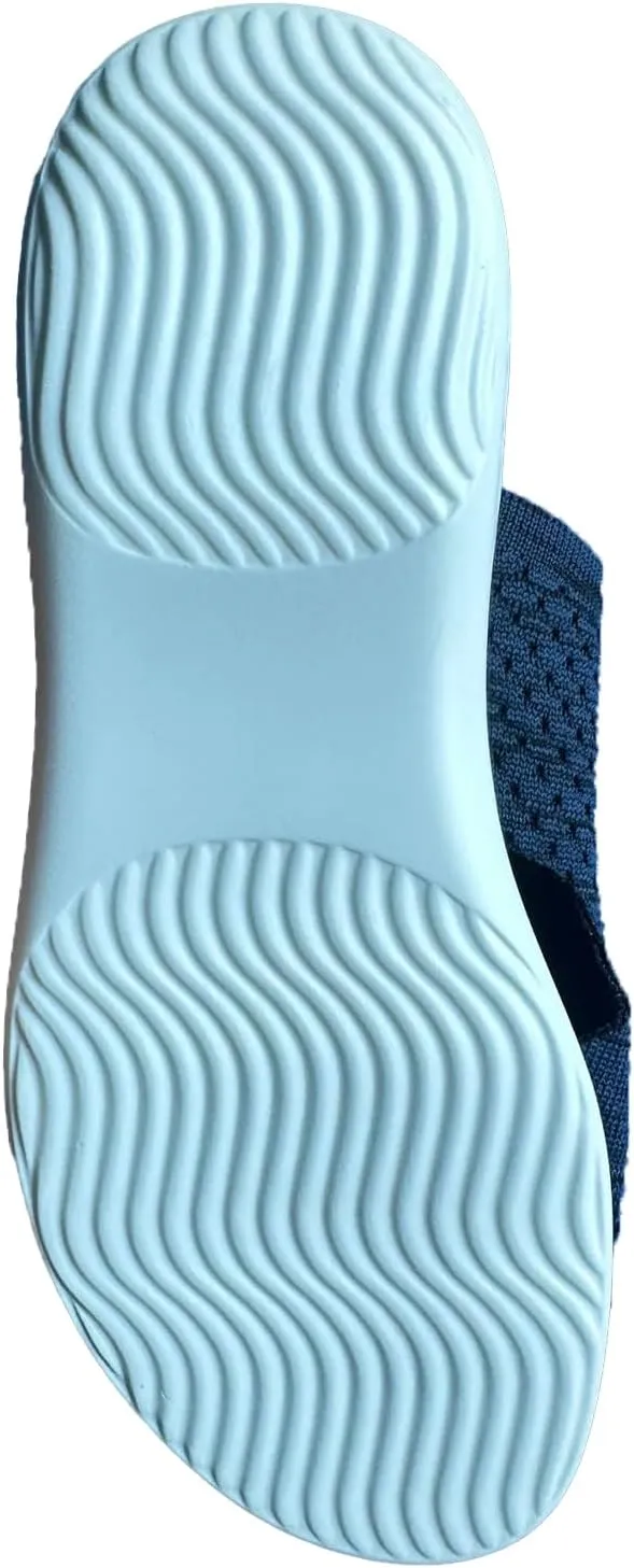 Women's Mesh Open Toe Hollow Platform Wedge Sandals Slip-On Summer Comfort Non-Slip Breathable Beach Fish Mouth Sandals