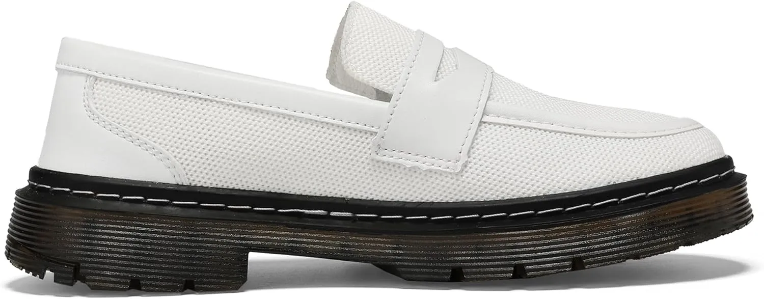 Women's Mesh Penny Loafers Breathable Knitted Flat Shoes Comfortable & Lightweight Slip-Ons