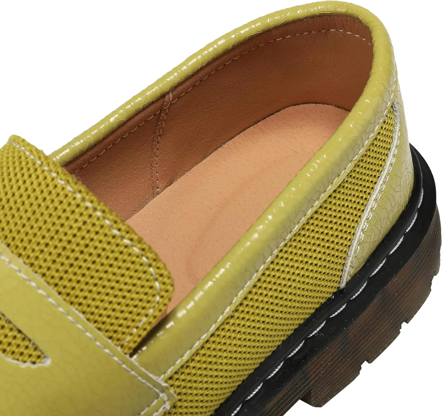 Women's Mesh Penny Loafers Breathable Knitted Flat Shoes Comfortable & Lightweight Slip-Ons