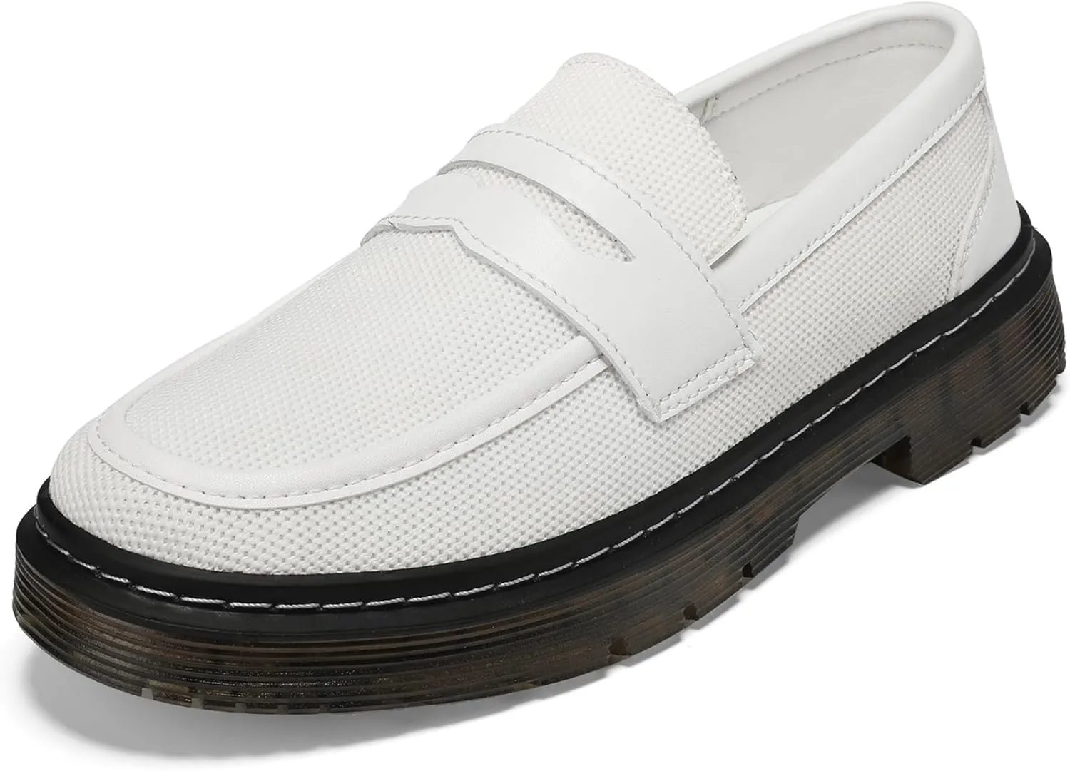 Women's Mesh Penny Loafers Breathable Knitted Flat Shoes Comfortable & Lightweight Slip-Ons