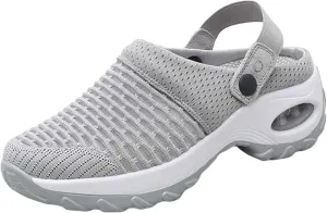 Womens Orthopedic Clogs with Air Cushion Breathable Slip-On Arch Support Sandals Lightweight Beach Walking Slippers