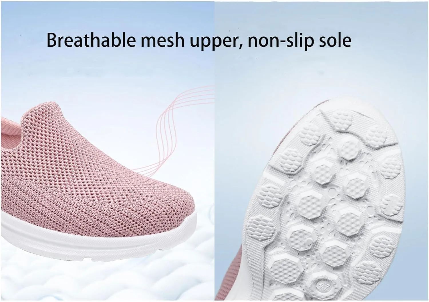 Women's Orthopedic Sneakers Arch Support Slip on Walking Shoes Orthopedic Shoes for Women