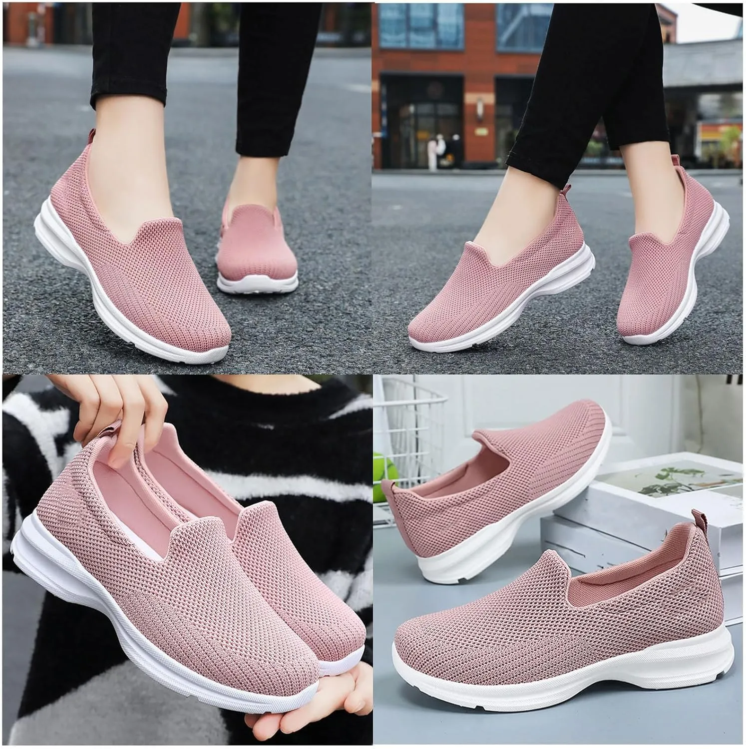 Women's Orthopedic Sneakers Arch Support Slip on Walking Shoes Orthopedic Shoes for Women