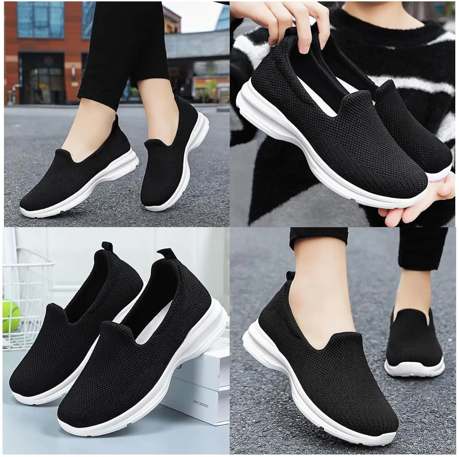 Women's Orthopedic Sneakers Arch Support Slip on Walking Shoes Orthopedic Shoes for Women