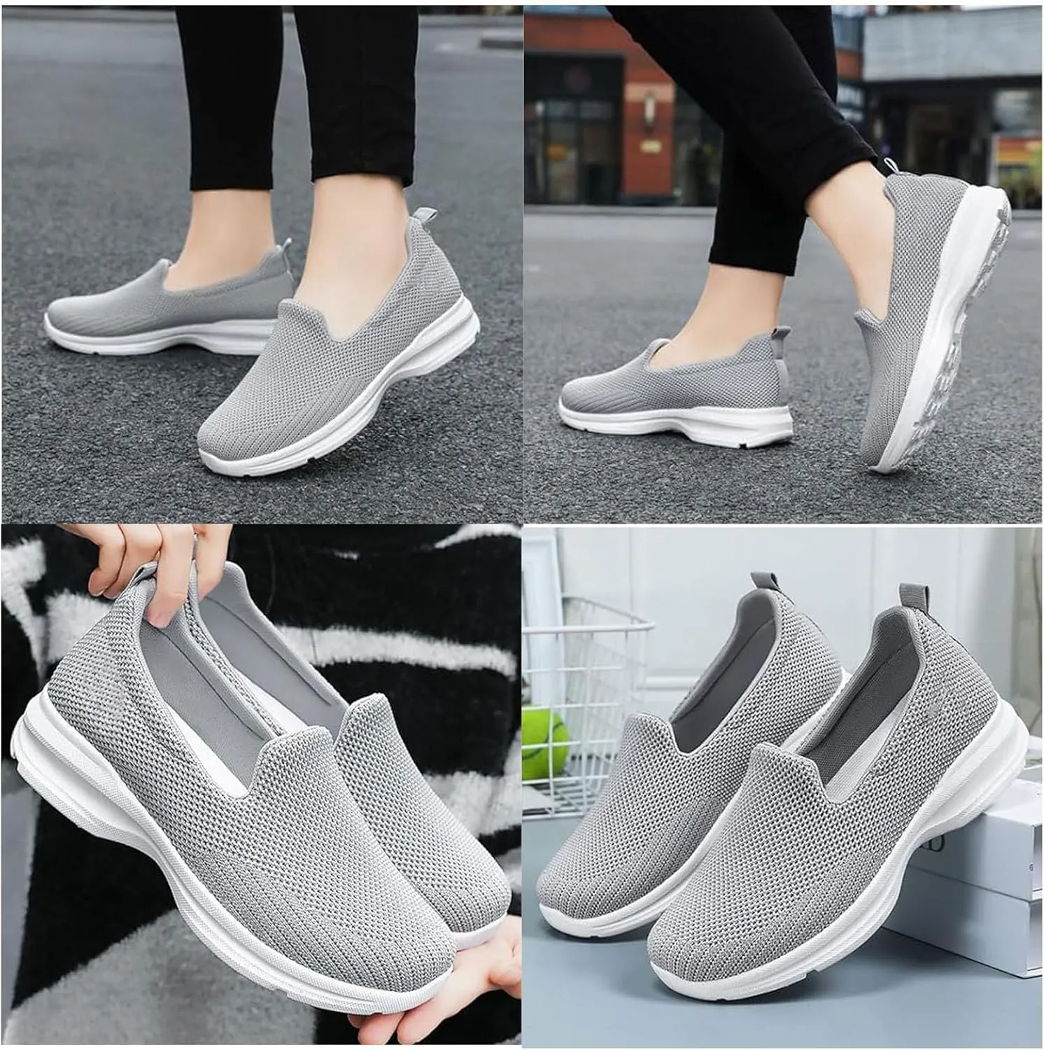 Women's Orthopedic Sneakers Arch Support Slip on Walking Shoes Orthopedic Shoes for Women