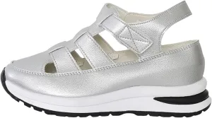 Women's Plus Size Hollow-Out Casual Sandals, Closed Toe Platform Height-Boosting Sandals Hollow Out Breathable Wedge Stylish Roman Sandal Leather Comfortable Walking Summer, Beach, Hiking Sneakers