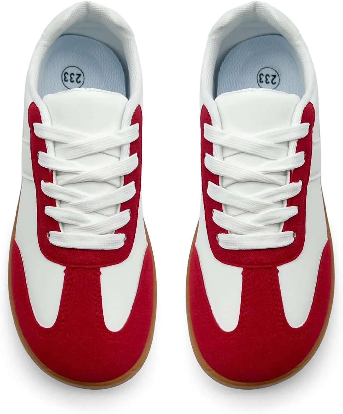 Women's Retro Low Top Sneakers Fashion Trainning Sneakers Casual Walking Shoes for Women/Men Gum Sole Walking Footwear Non Slip Trainers